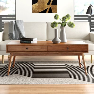 Mayer Solid Wood Coffee Table w/ Storage - Image 0