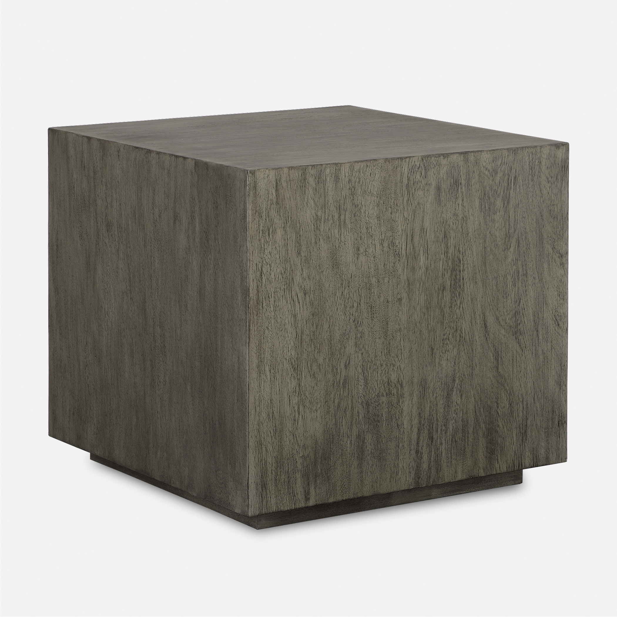 Kareem Modern Gray Side Table - Image 0