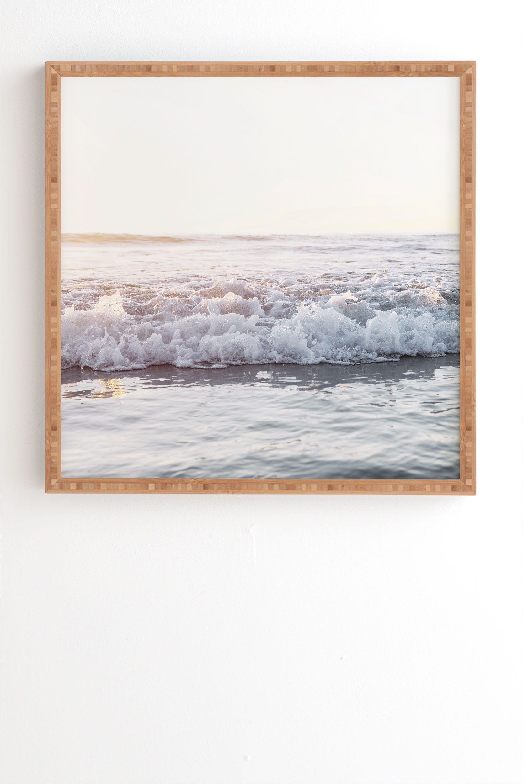 Sun Kissed by Bree Madden - Framed Wall Art Bamboo 30" x 30" - Image 1