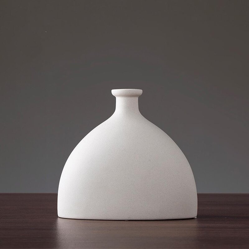 Ceramic Minimalist Vase, Minimalist Bisque, Handmade Ceramic Vase - Image 2