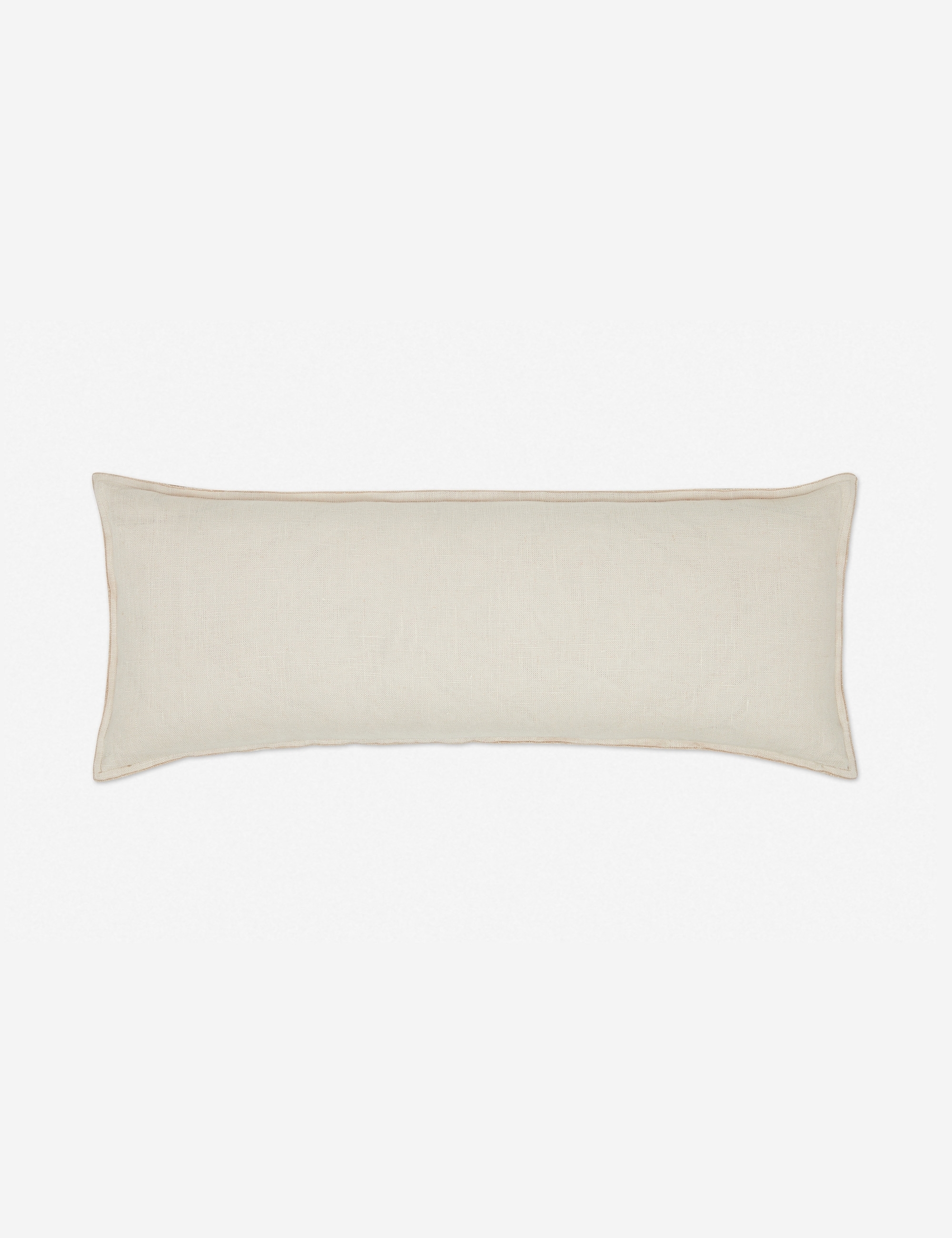 Arlo Linen Long Lumbar Pillow, Light Natural, 36" x 14" - Image 0
