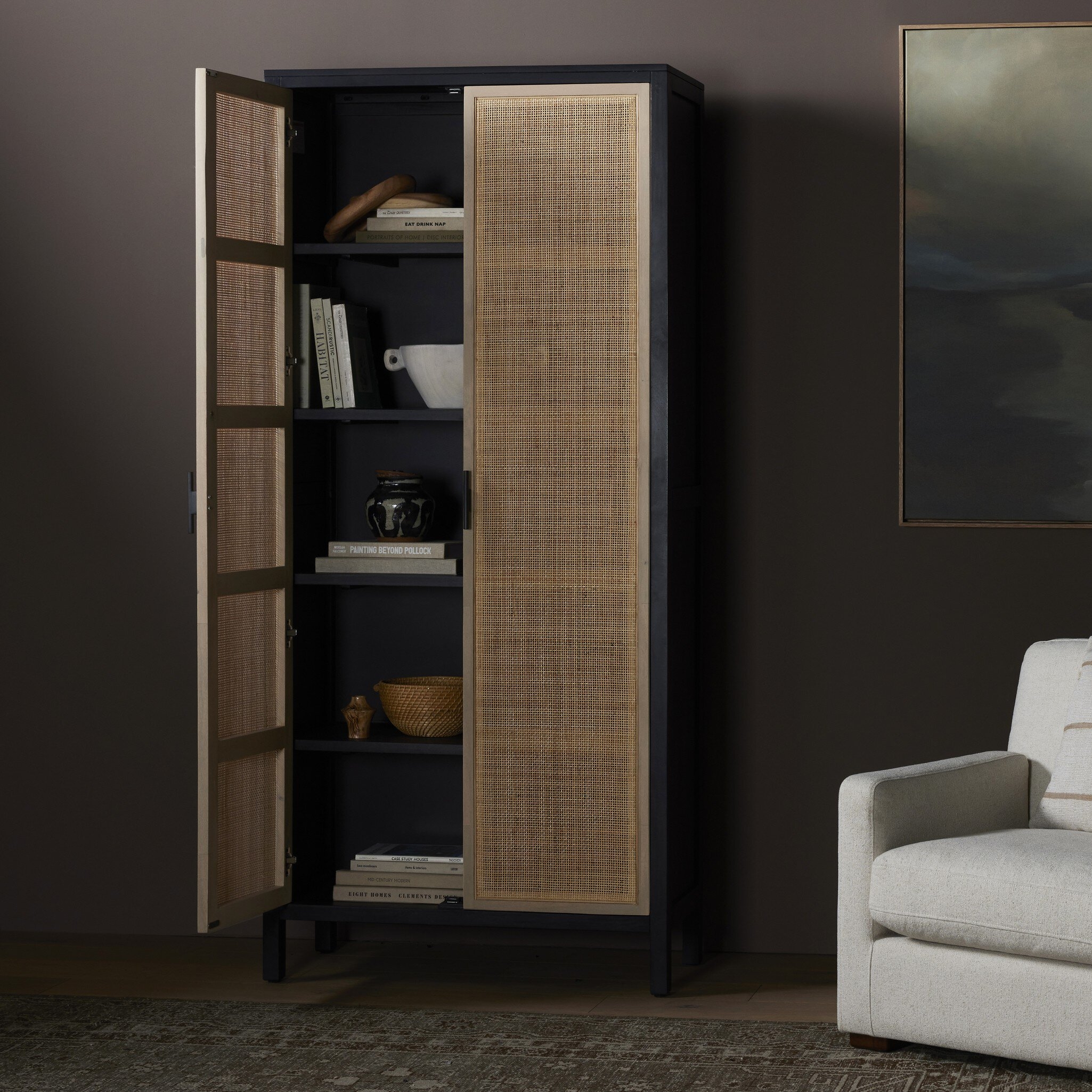 Caprice Tall Cabinet - Natural Cane - Image 13