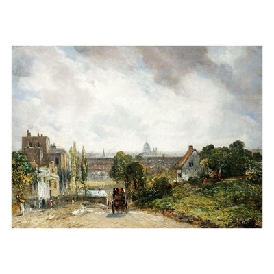 'View of The City of London' by John Constable Graphic Art Print on Canvas - Image 0