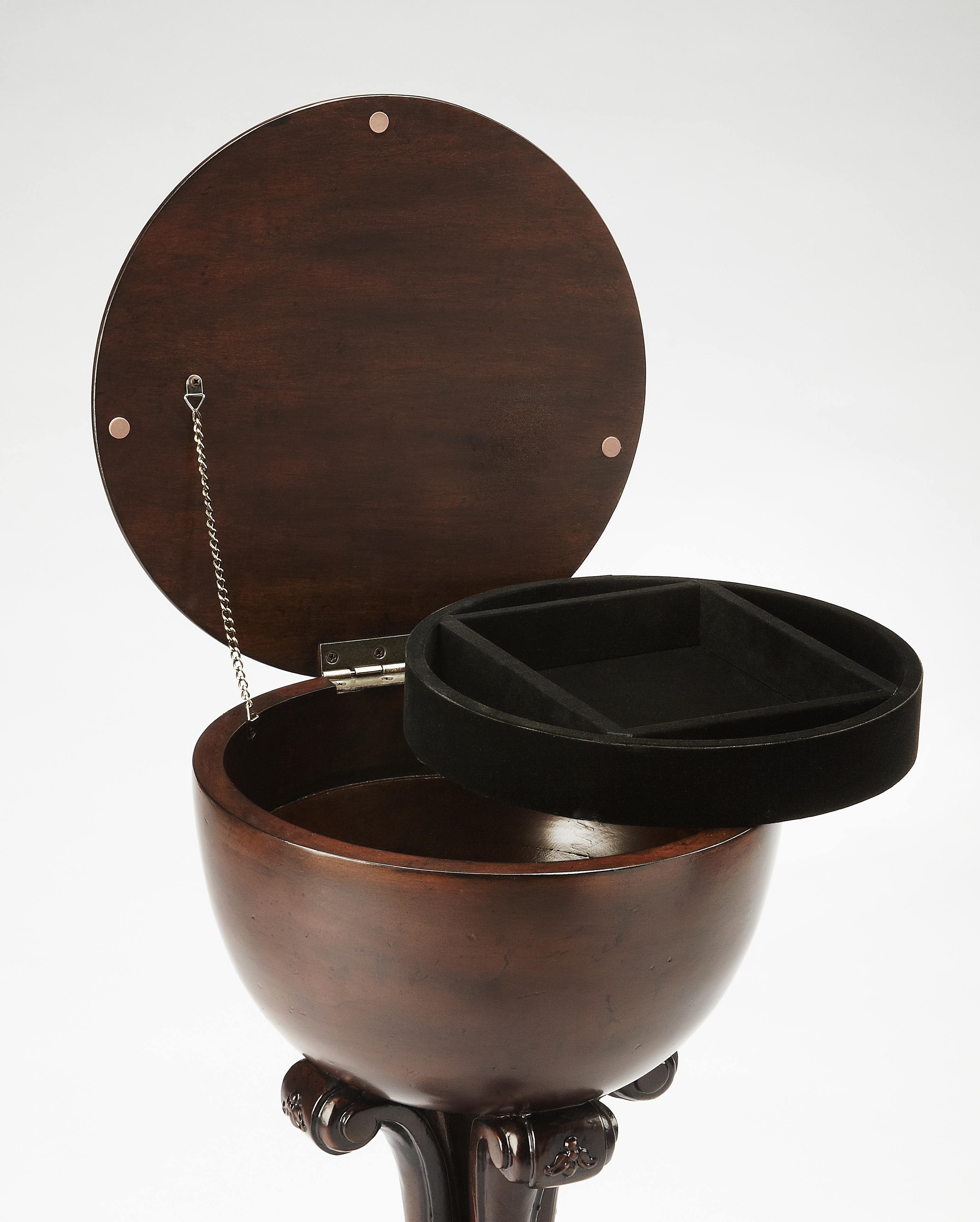 Castle Vintage Wood Jewelry Case - Image 2