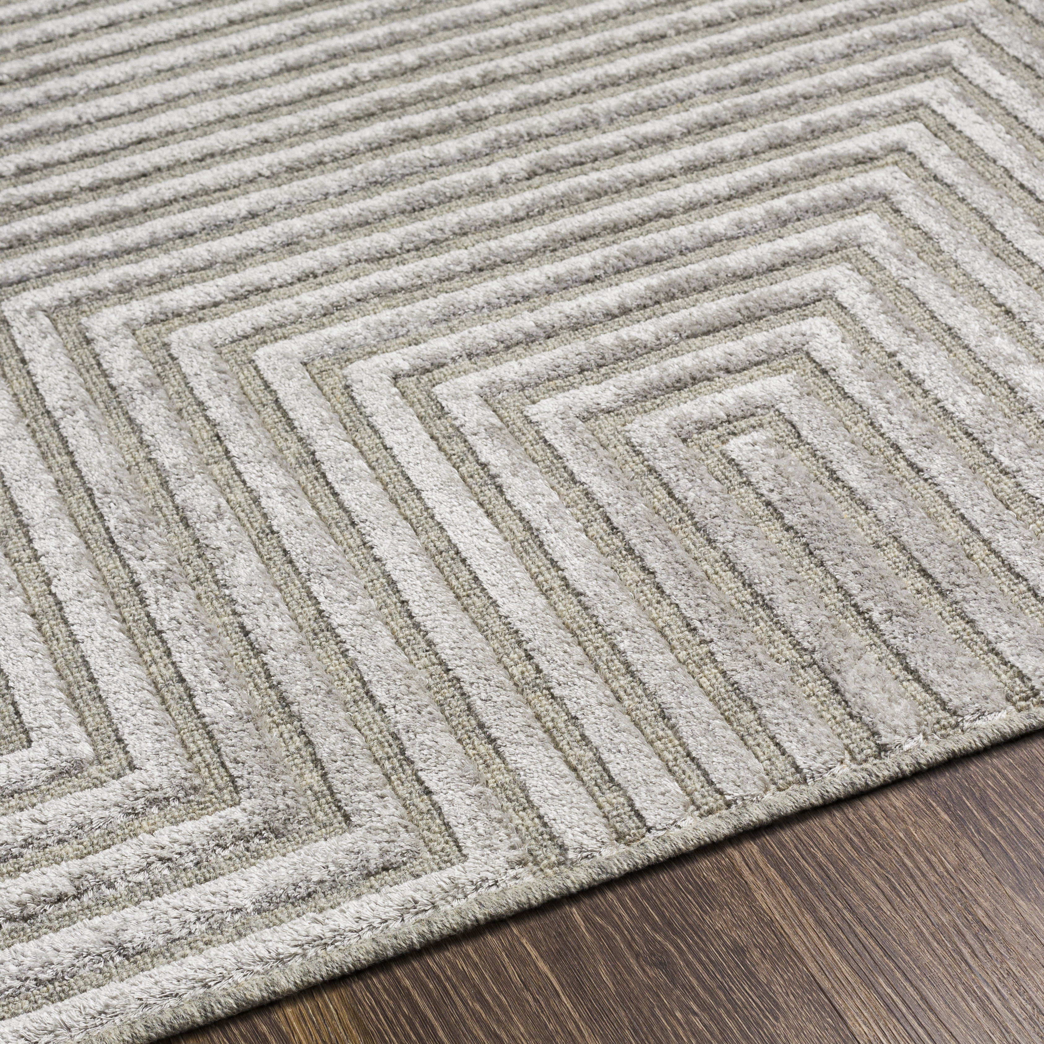 Kingston Gray Indoor 2' x 2'11" Machine Woven Rug - Image 3