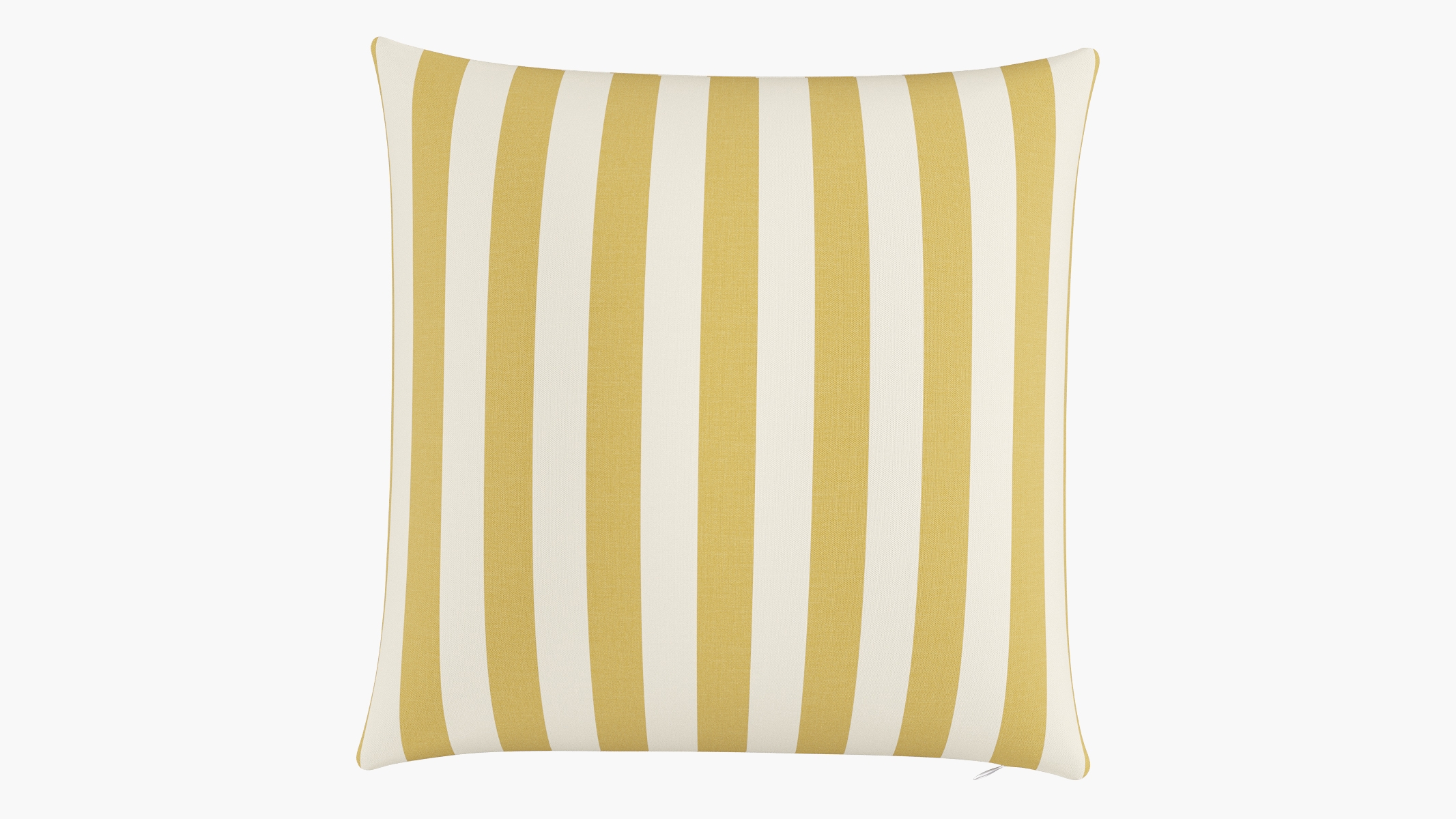 Throw Pillow 22", Citrine Cabana Stripe, 22" x 22" - Image 1