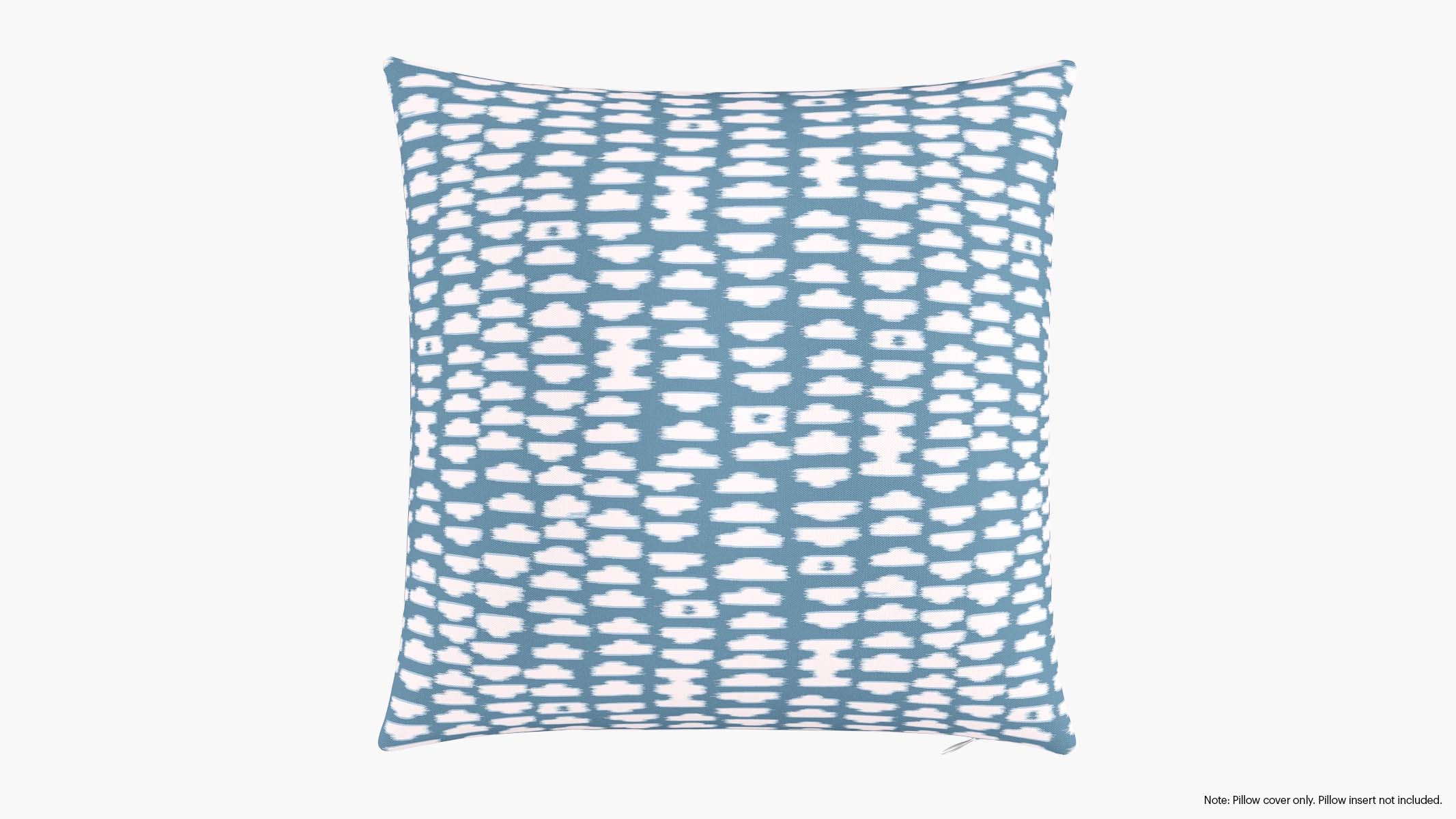 Throw Pillow Cover 20", Dusty Blue Odalisque, 20" x 20" - Image 0
