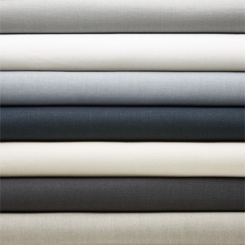 Indigo Blue European Flax ™-Certified Linen Window Curtain Panel 52"x84" - Image 5