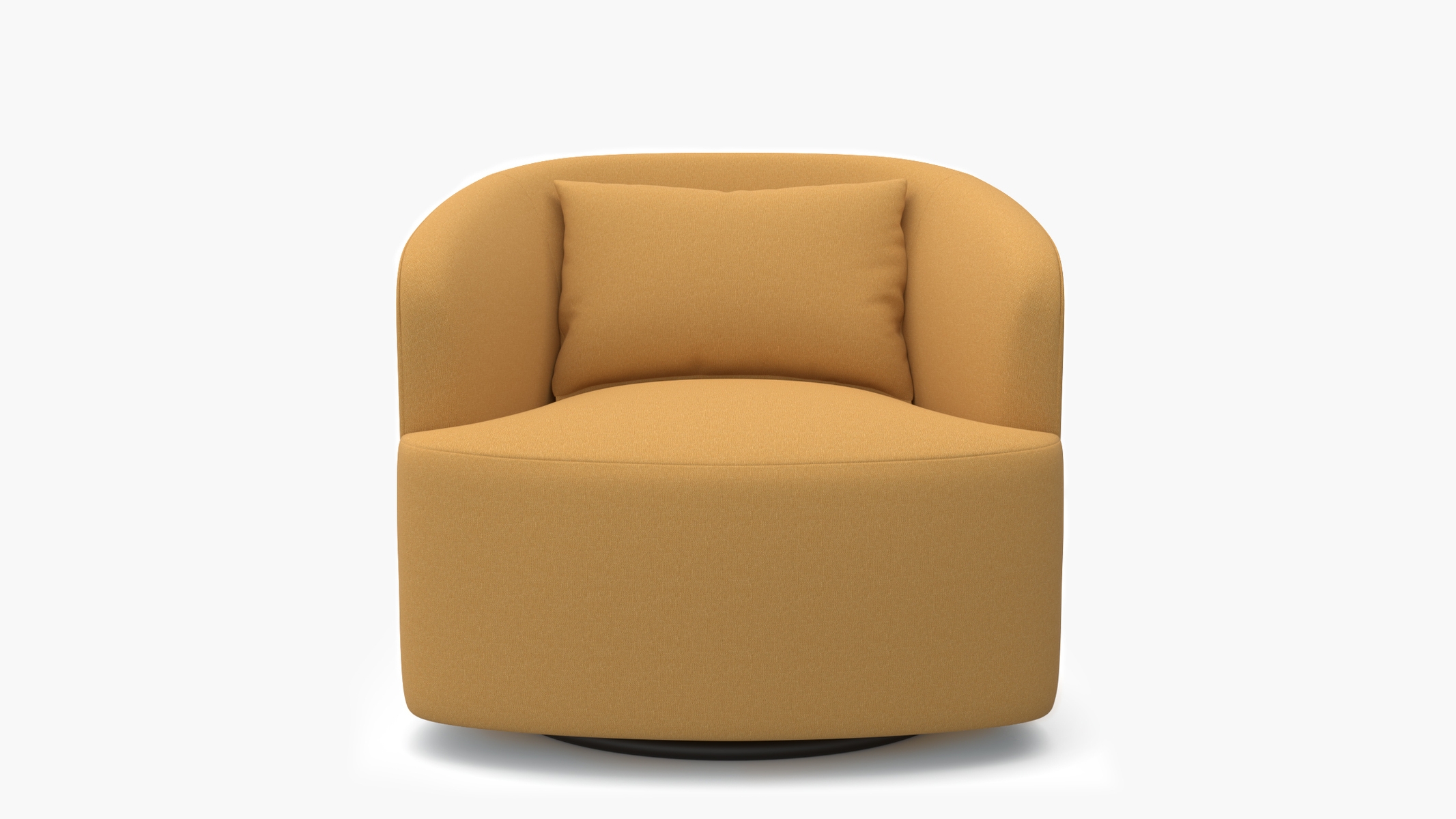Deco Swivel Chair, French Yellow Everyday Linen - Image 0