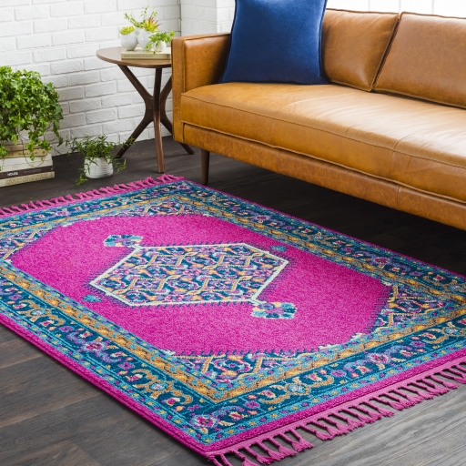 Love Pink Indoor 9'2" x 12'2" Machine Woven Rug - Image 0