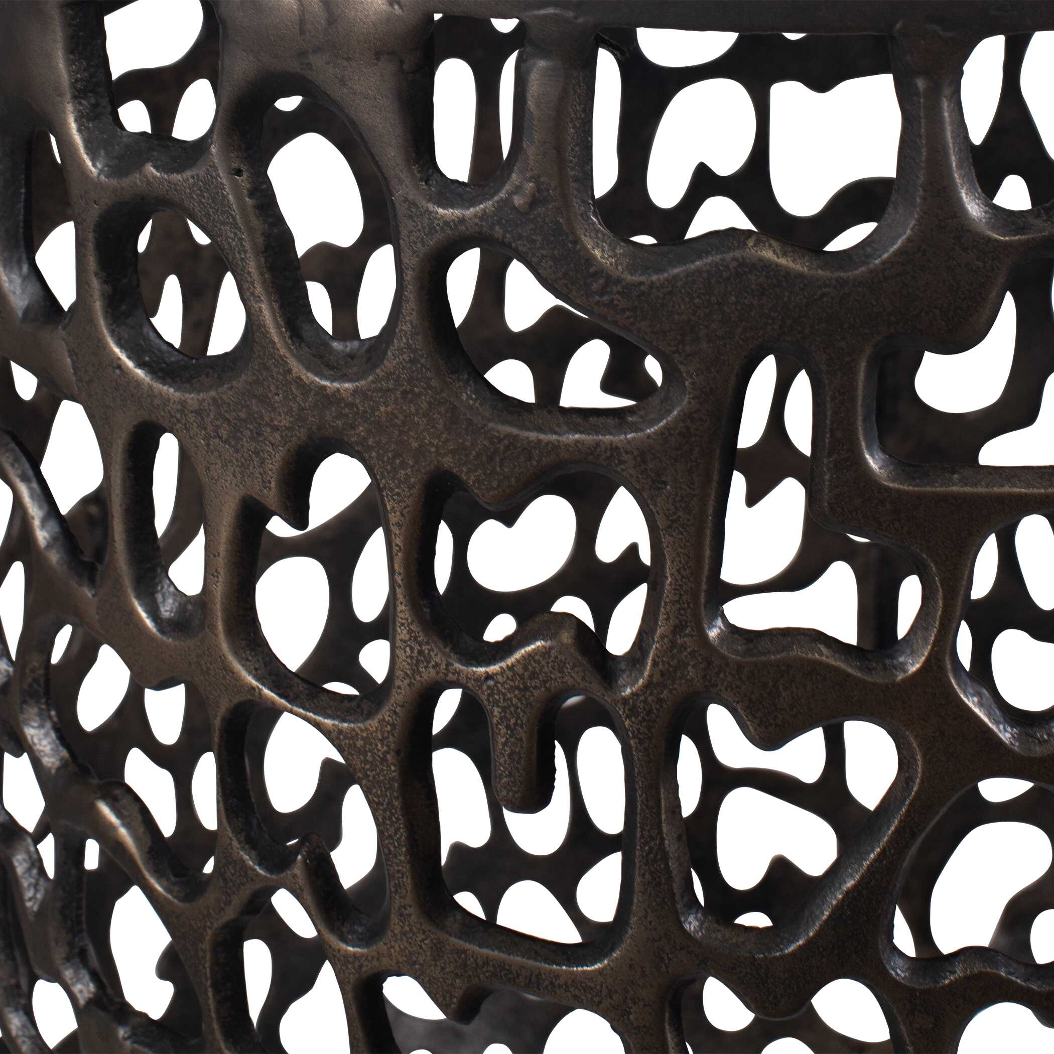 Sabena White Marble Outdoor Side Table - Image 4