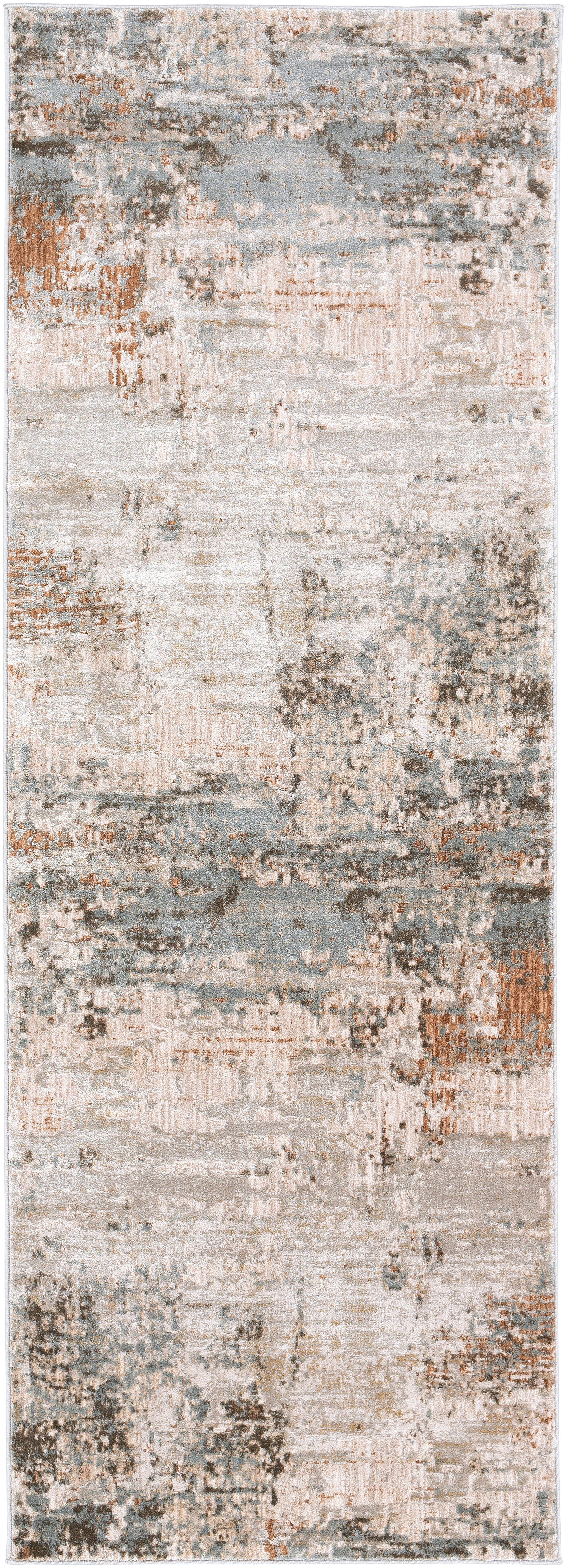 Brunswick Beige Indoor 2'7" x 10' Machine Woven Rug - Image 0