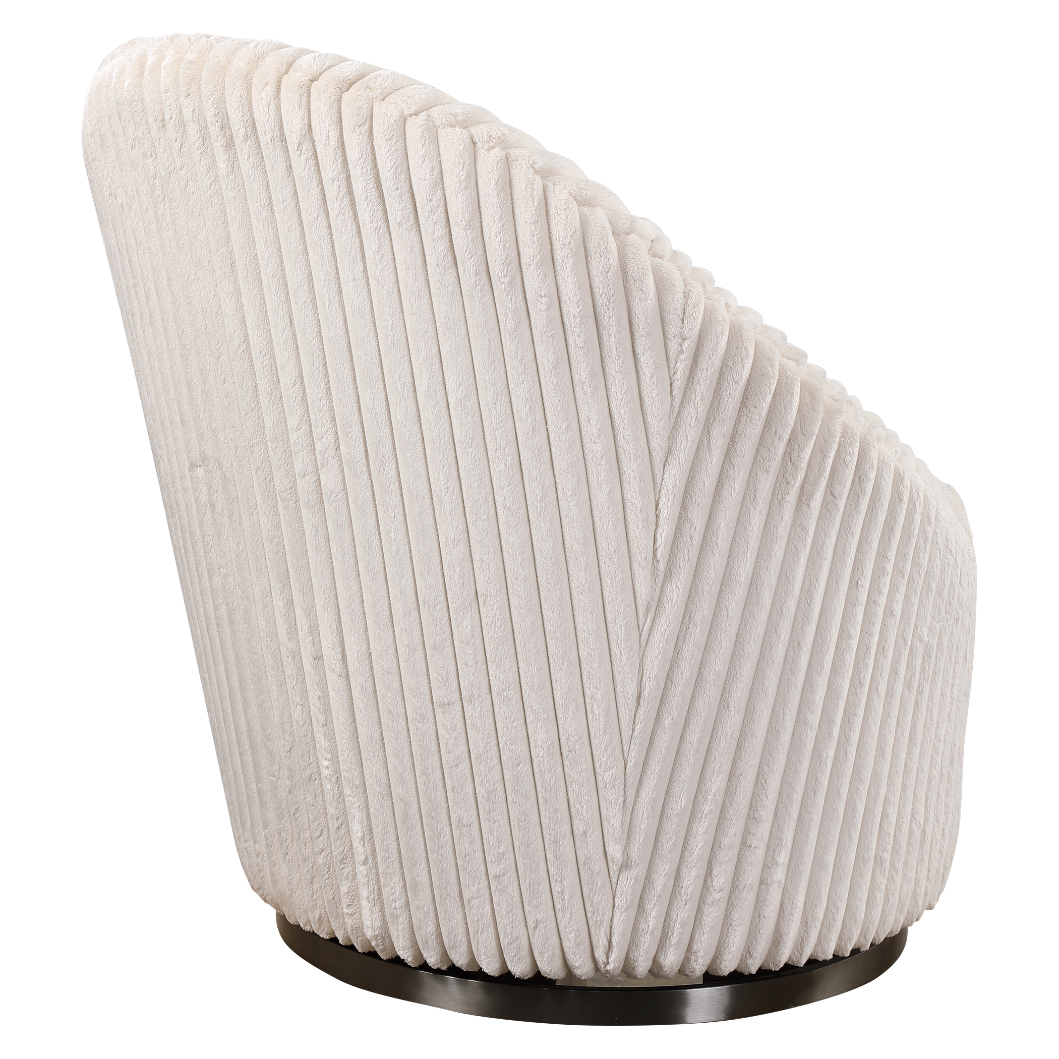 Crue Swivel Chair, White - Image 3