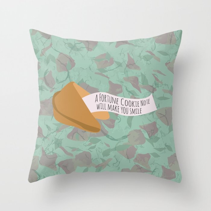 Fortune Cookie Throw Pillow by 83 Oranges Free Spirits - Cover (24" x 24") With Pillow Insert - Indoor Pillow - Image 0