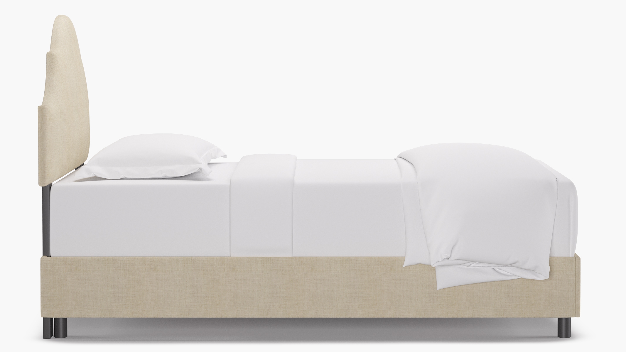 Regency Bed, Talc Everyday Linen, Twin - Image 2