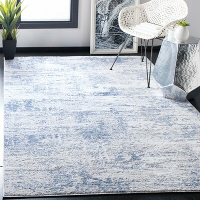 Grandview Abstract Blue Area Rug 8' x 10' - Image 0