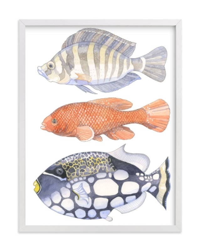 Three Fish Limited Edition Fine Art Print 1 - Image 0