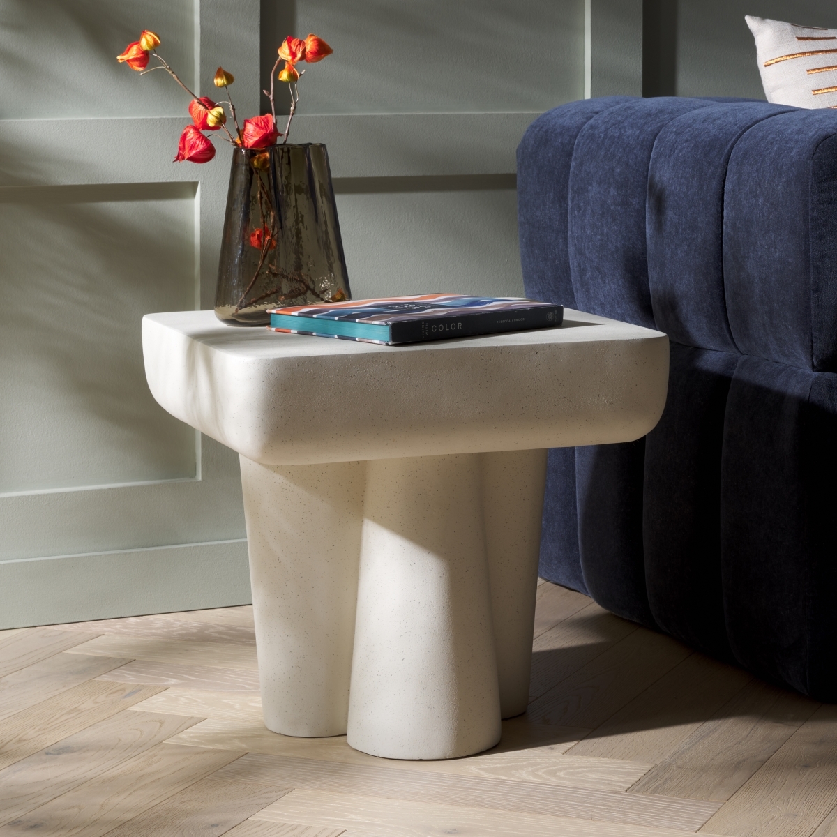 Leeza Accent Table - White - Safavieh - Image 1