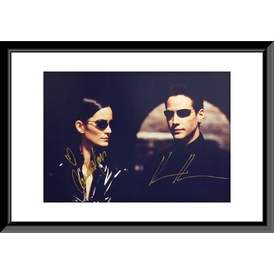 The Matrix Keanu Reeves And Carrie- Anne Moss Signed Movie Photo - Image 0