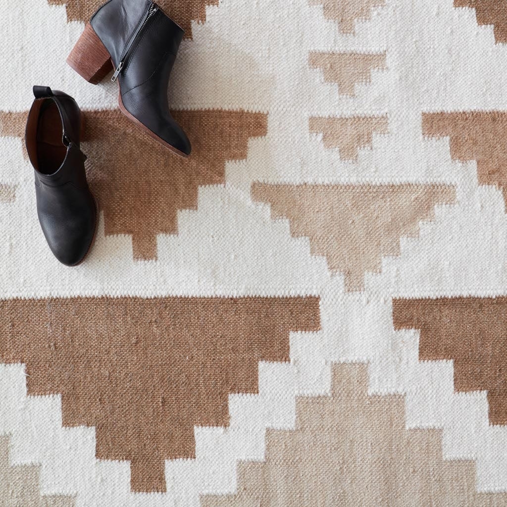 The Citizenry Tejal Handwoven Area Rug | 10' x 14' | Browns Tans - Image 4