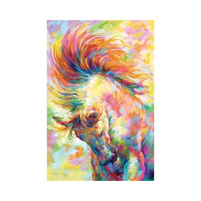 Brave Horse by Leon Devenice - Wrapped Canvas Painting Print - Image 0