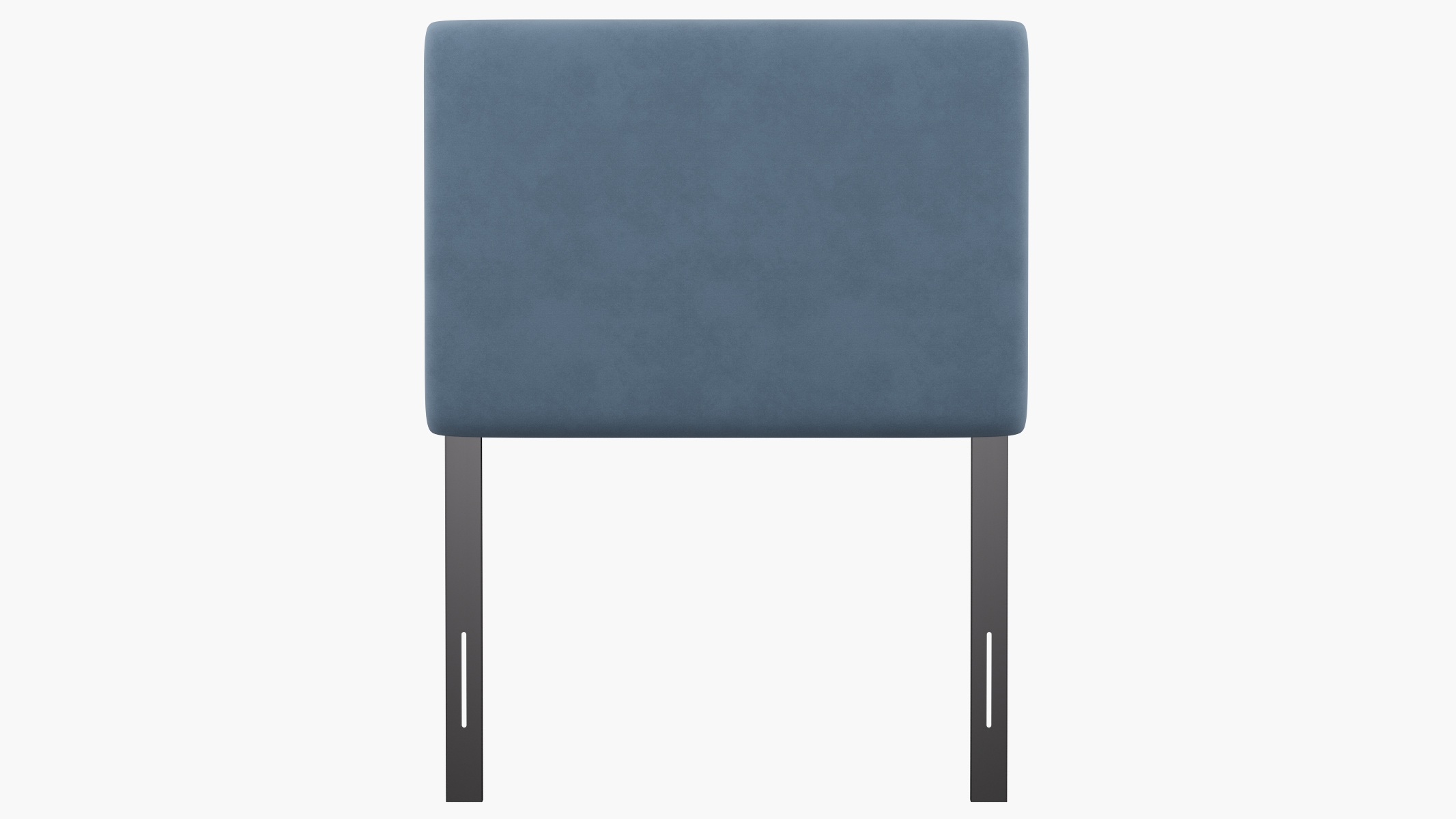 Square Back Headboard, Ocean Classic Velvet, Twin - Image 1