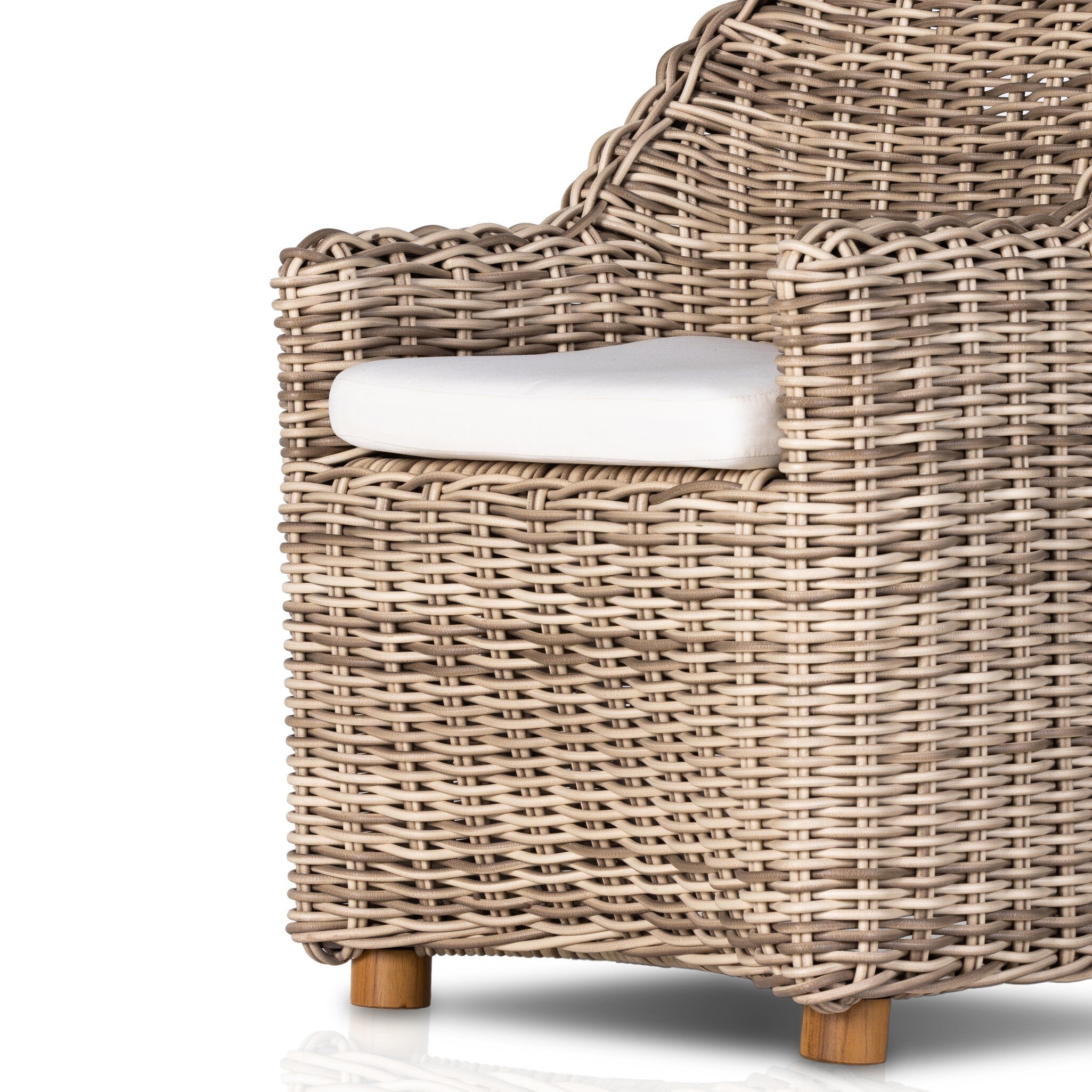 Messina Outdoor Dining Armchair - Venao Ivory - Image 11