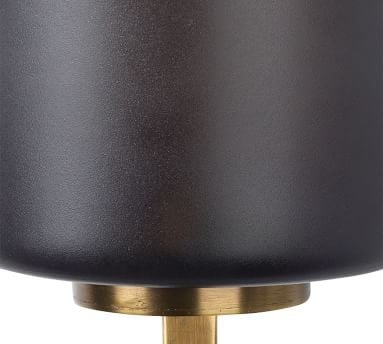 Cynthia Wall Sconce, Antique Brass and Gray Frosted Glass - Image 1
