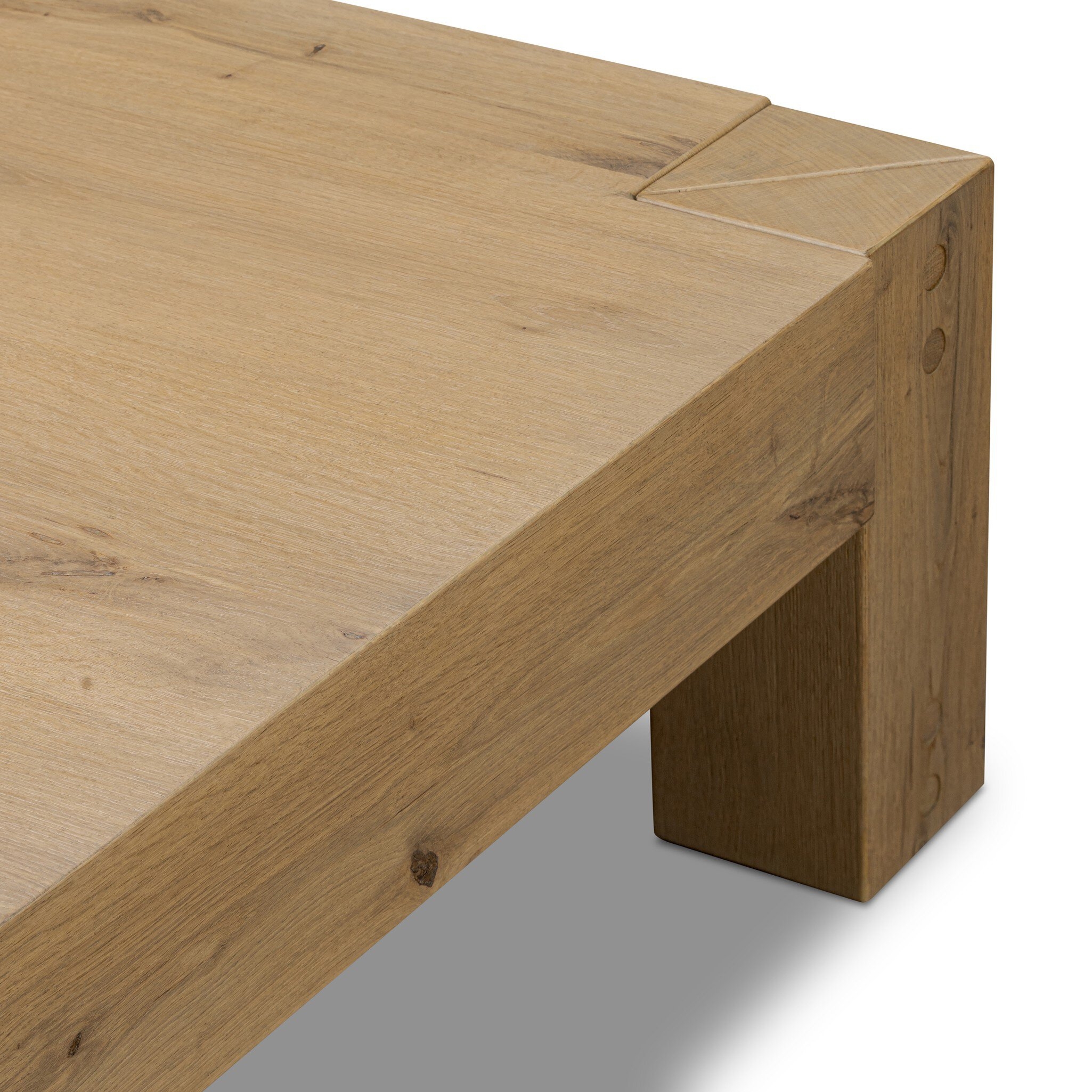 Emmer Coffee Table - Aged Smoked Oak - Image 8