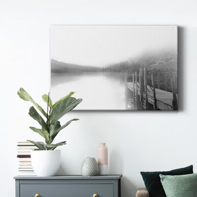 Mist On The Docks Premium Gallery Wrapped Canvas - Ready To Hang - Image 0