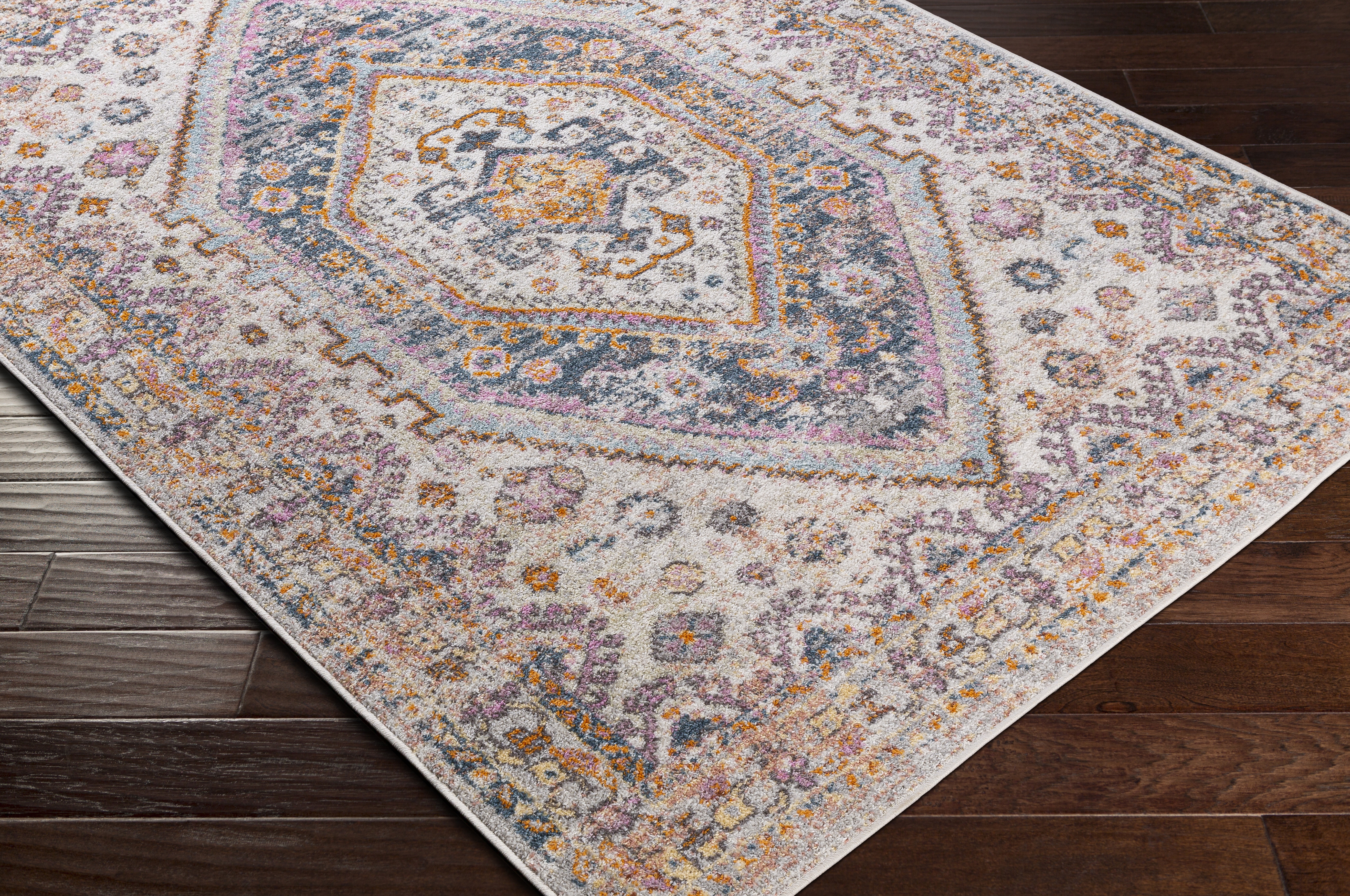 New Mexico Blue Indoor 2' x 3' Machine Woven Rug - Image 6