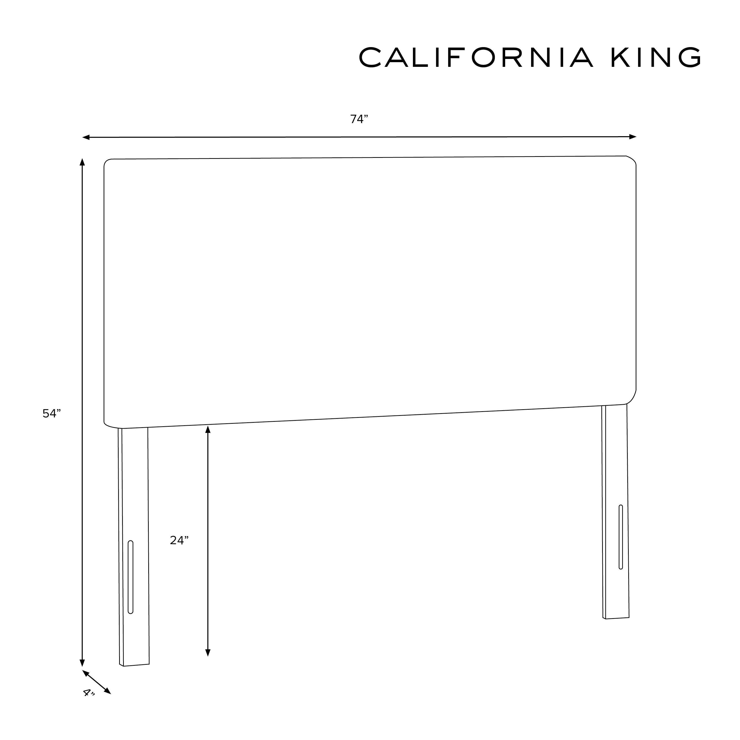 Lafayette Headboard, California King, Linen - Image 5