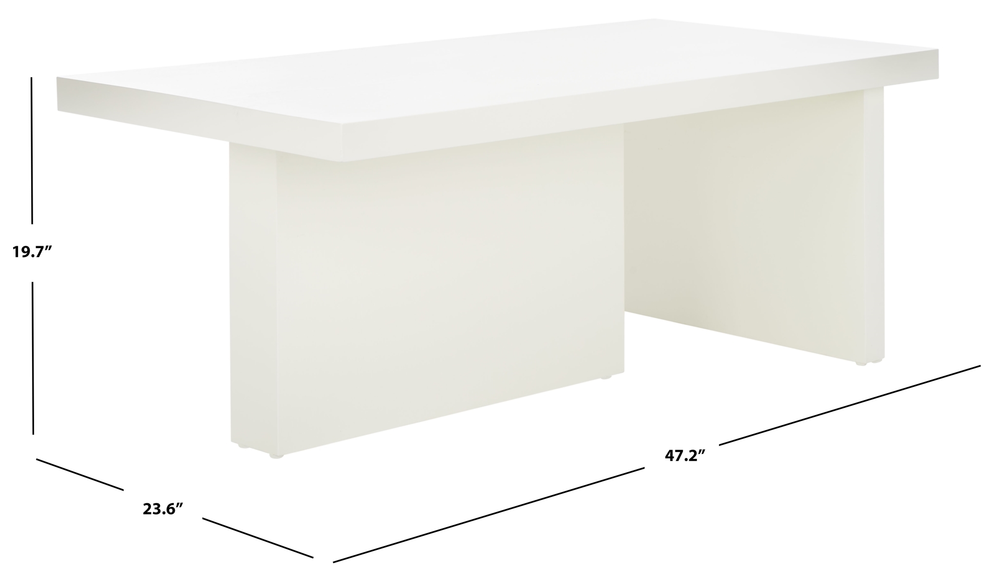 Assana Coffee Table - Ivory - Safavieh - Image 8