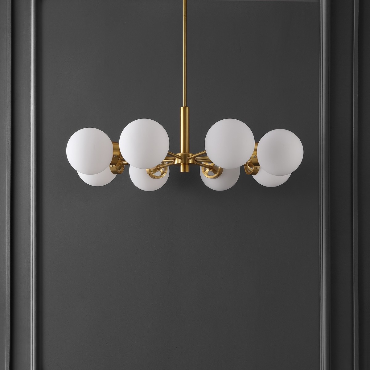 Prosie 8Lt 32" Chandelier - Gold - Safavieh - Image 1