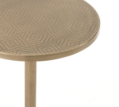 Hale Adjustable Accent Table, Brass - Image 4