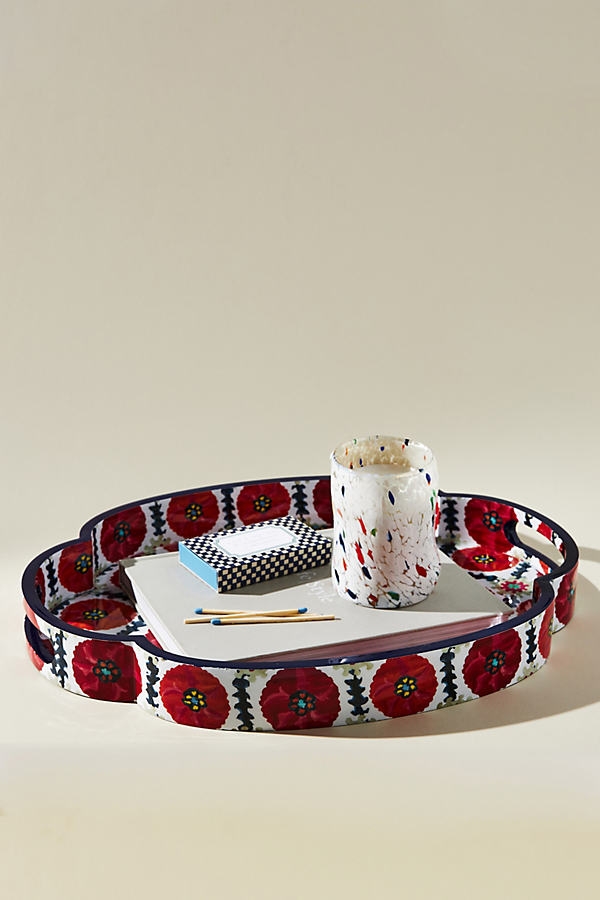 Anna Spiro Quatrefoil Decorative Tray By Anna Spiro in Assorted Size L - Image 0