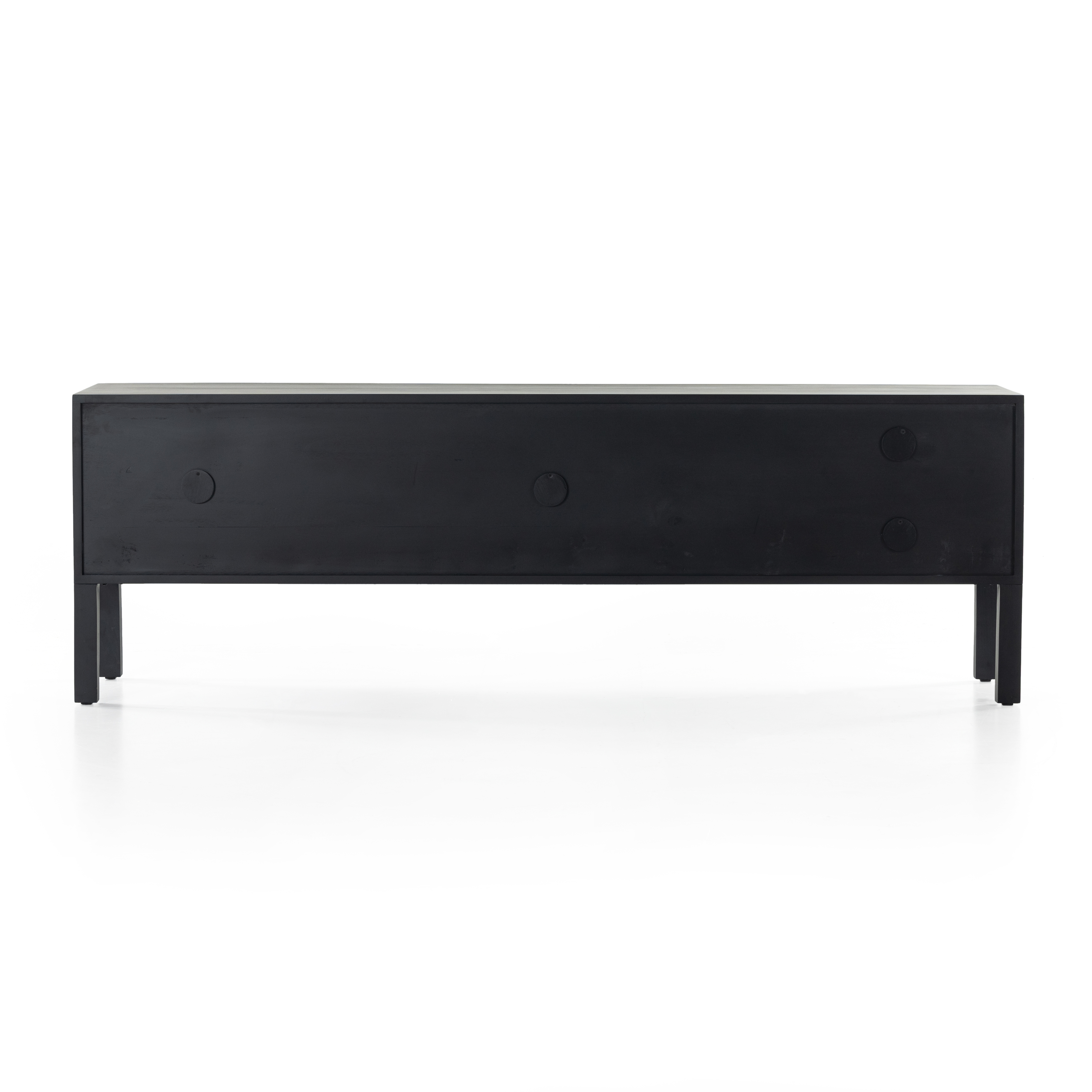 Isador Media Console - Black Wash Poplar - Image 5