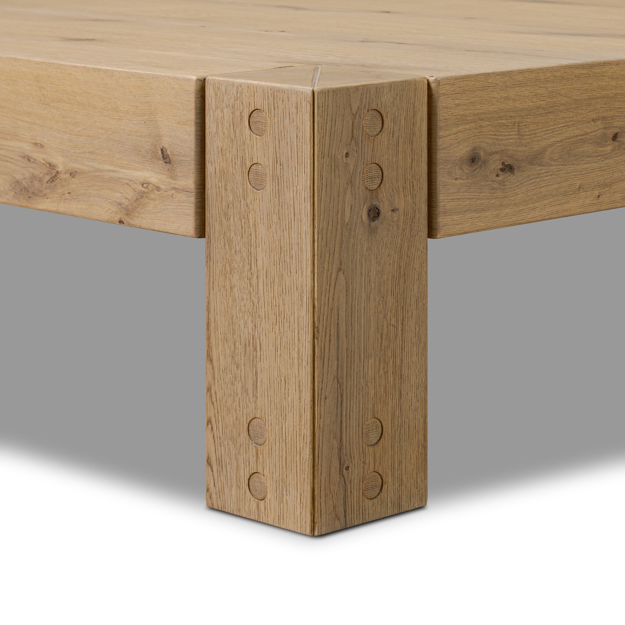 Emmer Coffee Table - Aged Smoked Oak - Image 9