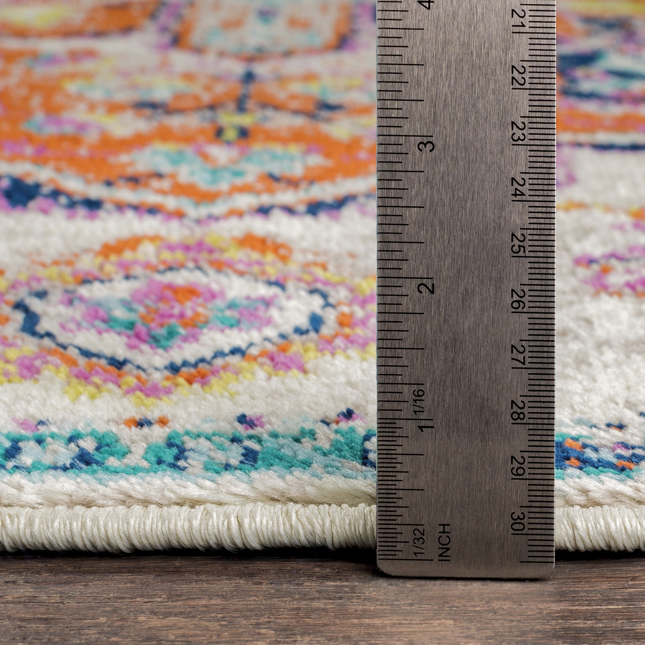 Paramount Beige Indoor 6'7" x 9'6" Machine Woven Rug - Image 5