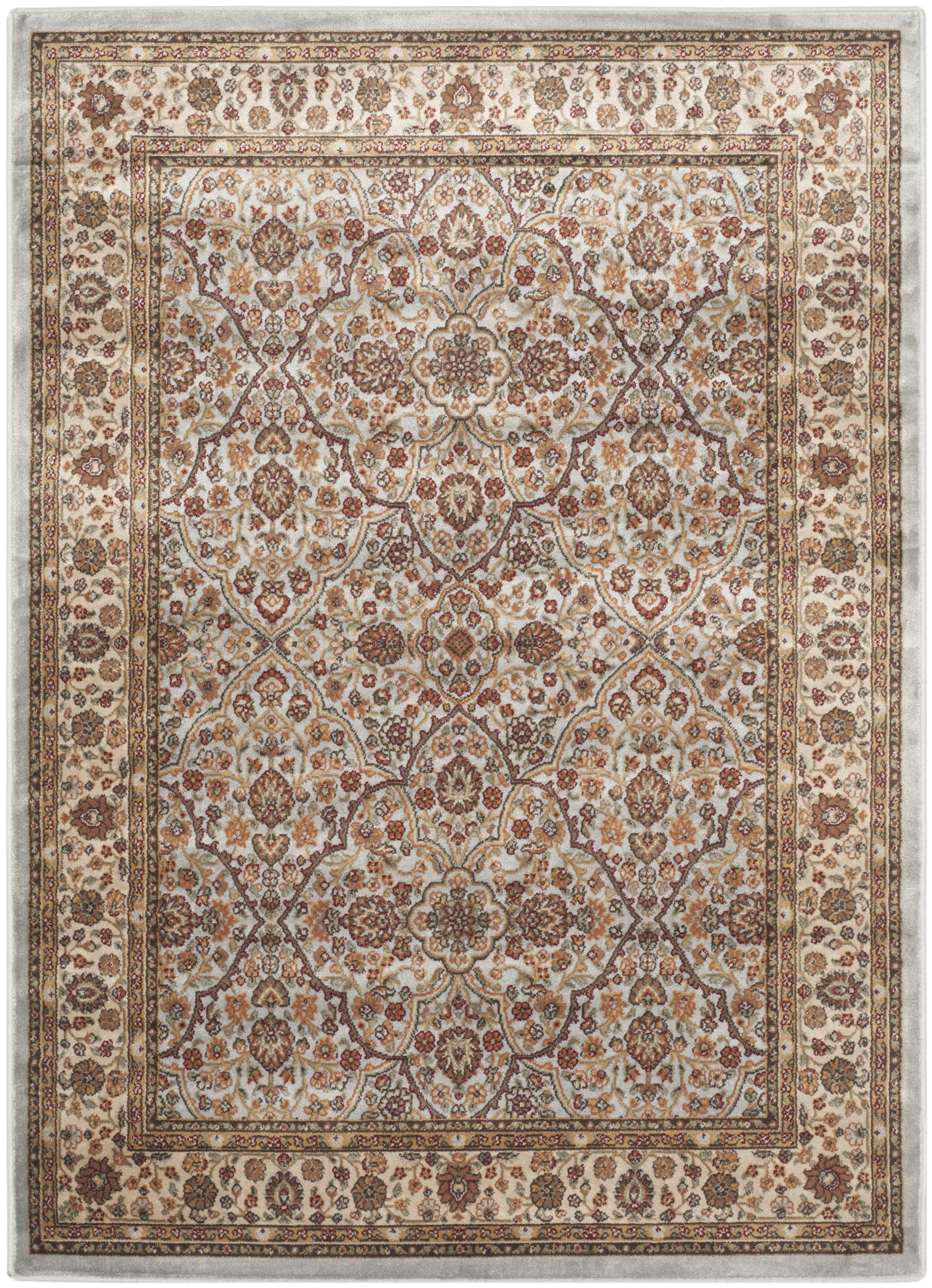 Arlo Home Woven Area Rug, PEG606L, Light Blue/Ivory,  4' X 5' 3" - Image 0