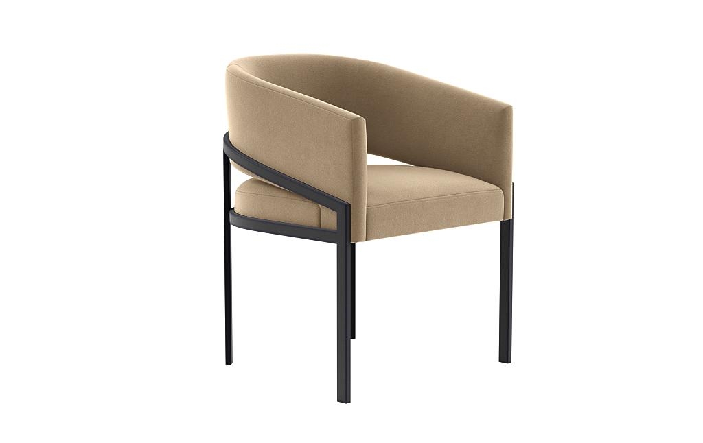 Mina Metal Framed Upholstered Chair - Image 1