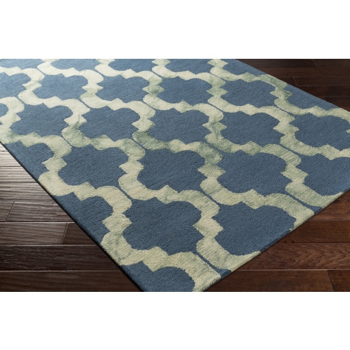 Serafina Blue Indoor 9' x 13' Handmade Rug - Image 1