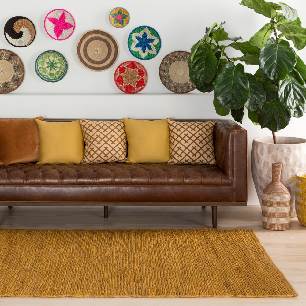 Purity Orange Indoor 2'3" x 8' Handmade Rug - Image 1