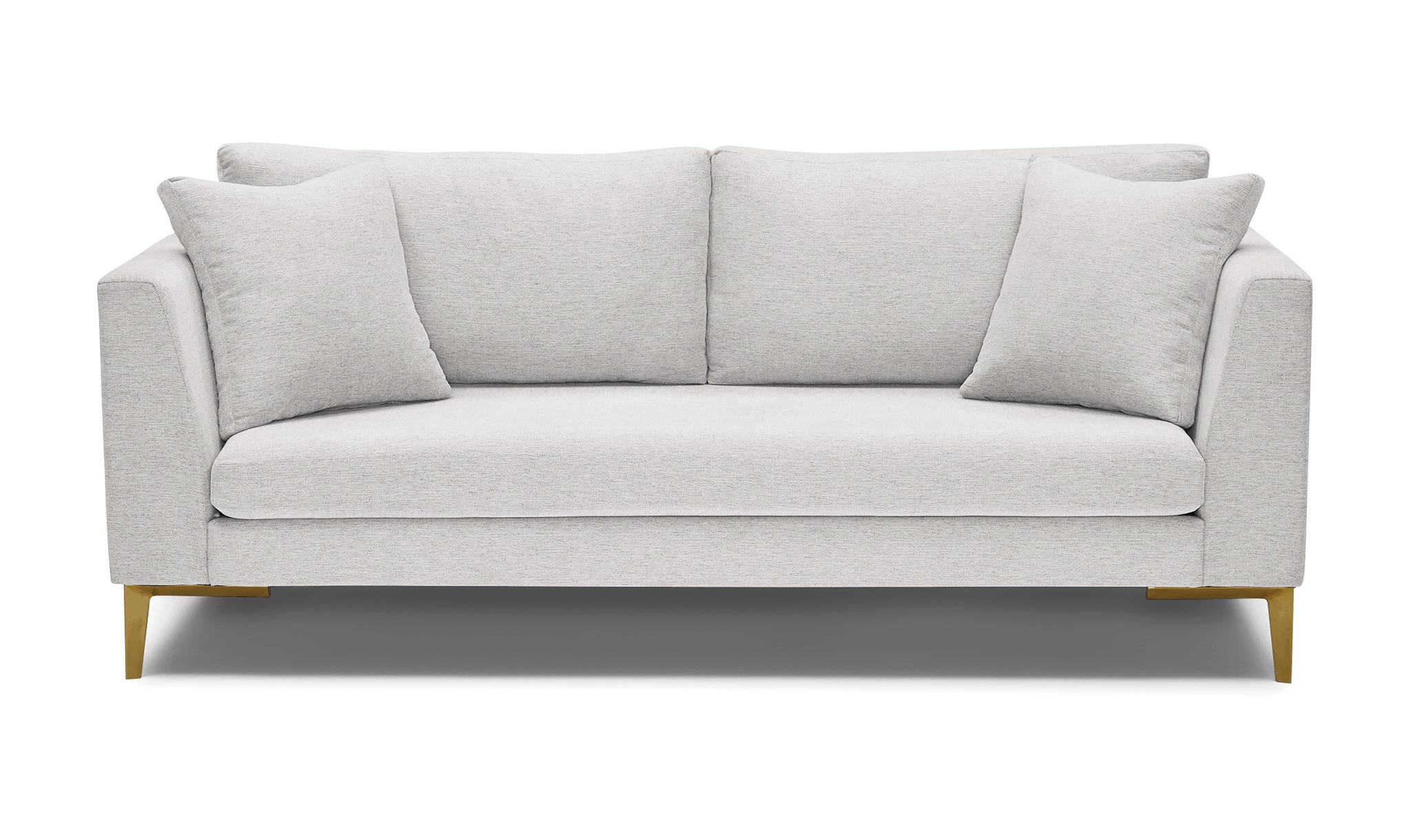 Gray Ainsley Mid Century Modern Sofa - Sunbrella Premier Fog - Image 0
