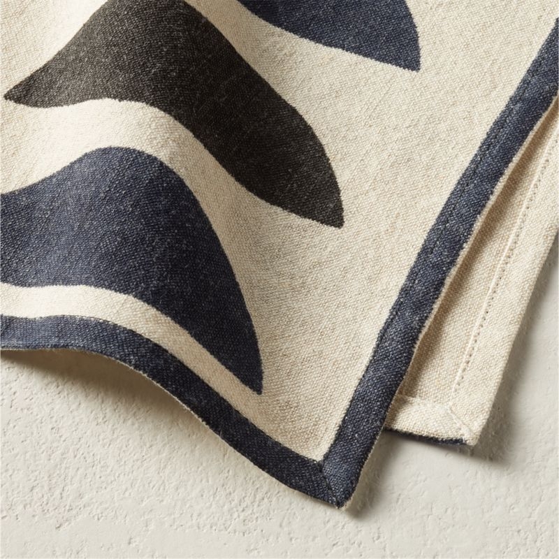 Waning Block Print Tea Towel - Image 2