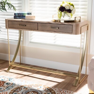Coldiron Wood 2-Drawer Console Table - Image 0