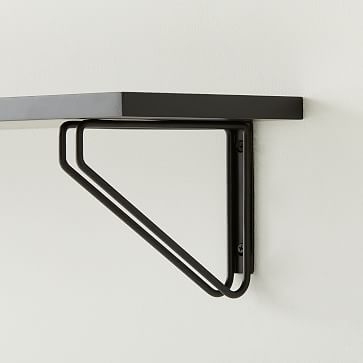 Linear Shelf, Black Lacquer, 2 Feet - Image 1