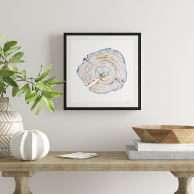 'Watercolor Tree Ring I' - Painting Print on Canvas - Image 0