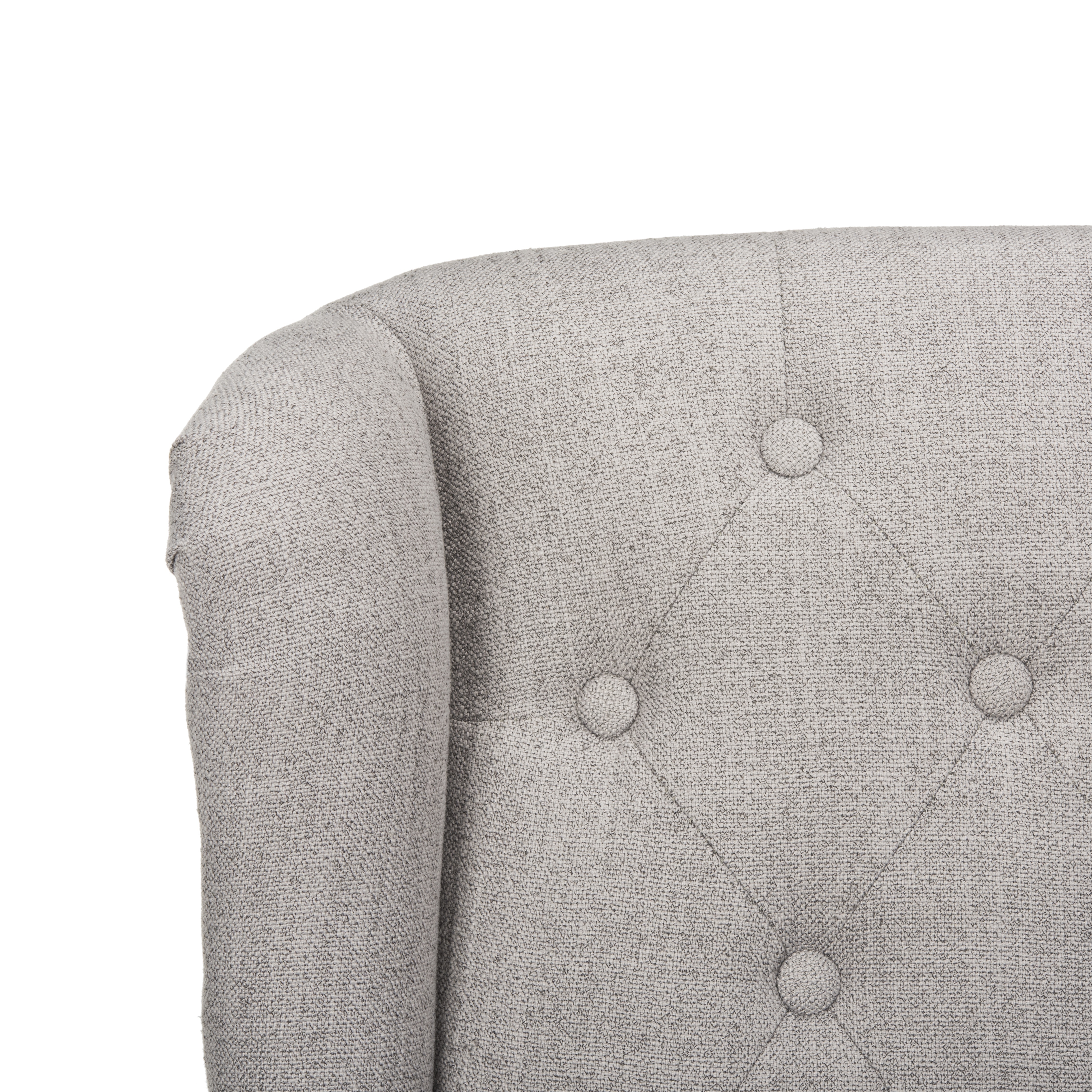 Ian Linen Chrome Leg Swivel Office Chair - Grey/Chrome - Arlo Home - Image 5