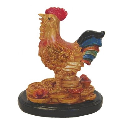 Colorful Chinese Zodiac Rooster Statue - Image 0